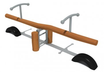  333体育游乐木质双人儿童跷