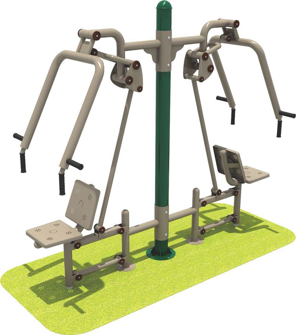 333体育健身器材 双人坐推器